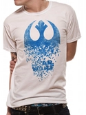 T-Shirt Star Wars Les Derniers Jedi : Explosion Logo Rebelle - XXL