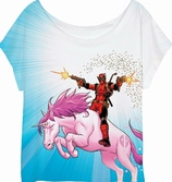 DEADPOOL - MARVEL T-Shirt UniCorn - GIRL (XL)