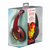 Casque Marvel Filaire avec Arceau Réglable + Micro - Iron Man