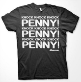 T-Shirt Big Bang Theory : Knock Knock Knoc Penny ! Noir - XXL