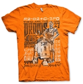 T-Shirt Star Wars : Droids Night Orange - XL