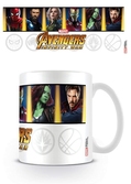 Mug Avengers: Infinity War 315 ml - personnages et emblèmes