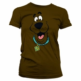 T-Shirt Femme Scooby Doo : Visage Marron - L