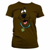 T-Shirt Femme Scooby Doo : Visage Marron - S