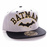 DC COMICS - Casquette Batman Logo/Text - Grey/Black