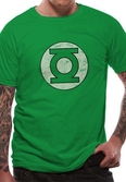 T-Shirt Green Lantern : Logo Usé - S