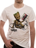 T-Shirt Les Gardiens de la Galaxie 2 : Groot avec cassette - L