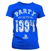 T-Shirt Femme PlayStation : Party Like It's 1994 Bleu - XL