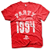 T-Shirt PlayStation : Party Like It's 1994 Rouge - XL