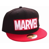 Casquette Snapback Marvel - Logo Noir/Rouge