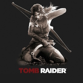 TOMB RAIDER - T-Shirt Lara à Genoux Homme (L)