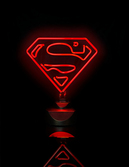 Lampe Full Néon Superman Logo - 23 X 30 cm