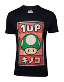 T-Shirt Nintendo : Super Mario Mushroom 1-UP Propagande - XL