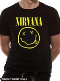 T-Shirt Nirvana : Logo Smiley - M