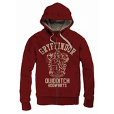 Sweat-Shirt à Capuche Harry Potter : Gryffindor Quidditch Vintage - M