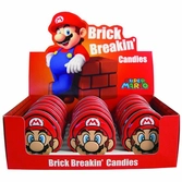 Bonbons Super Mario : Tête de Mario 17g - Boite de 18