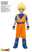 Cosplay Dragon Ball Super : Son Goku Super Saiyan - 10-12 ans