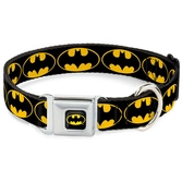 BATMAN - Collier pour Chien (L) 38/66 - 2,5 Cm - Black/Logo