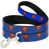SUPERMAN - Laisse pour Chien 1,2 M - 2,5 Cm - Blue/Logo
