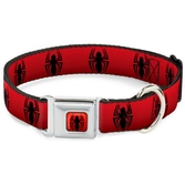 SPIDERMAN - Collier pour Chien (S) 22/38 - 2,5 Cm - Red/Logo