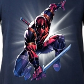 T-Shirt Deadpool : Attaque au Sabre - L