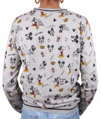 Sweatshirt Mickey : Mickey & Minnie All Over - L