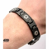 Bracelet en Acier Inoxydable Star Wars : Logo de l'Empire Galactique