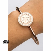 Bracelet plaqué Or rose Star Wars : Logo de l'Empire Galactique