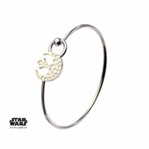 Bracelet Star Wars : Logo de l'Alliance avec gemme claire