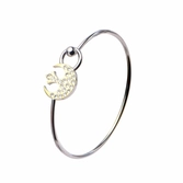 Bracelet Star Wars : Logo de l'Alliance avec gemme claire