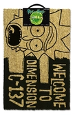 Paillasson Rick et Morty : Welcome to dimension C-137