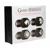 Game of thrones - pack 4 mugs céramique logos collector edition