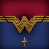 Impression sur Toile 40x40 '18mm' Wonder Woman - Emblème