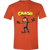 T-Shirt Crash Bandicoot : Visage de Crash Bandicoot fou - XXL