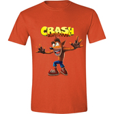T-Shirt Crash Bandicoot : Visage de Crash Bandicoot fou - S