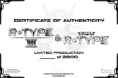 R-Type III & Super R-Type Collector Ultra Limitée - Super Nintendo
