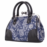 DOCTOR WHO - Scribble Art Kiss Lock Sac à main