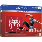 Console PS4 Slim Rouge édition Limitée Marvel's Spider-Man : 1 To