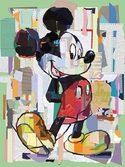 DISNEY - Toile 60X80 '18mm' - Mickey Mouse Office Decoupage