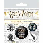 Harry potter - pack 5 badges - symbols