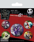 NIGHTMARE BEFORE CHRISTMAS - Pack 5 Badges - Characters