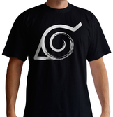 Naruto shippuden - t-shirt konoha - black (m)