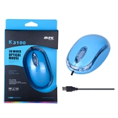 Souris optique bleu clair 1000 dpi - MTK