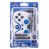 Manette ps3 bluetooth sans fil vibrante + cable de recharge de 3m (bleue et blanche)