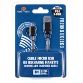 Cable Micro USB Freaks and Geeks - PS4 - XBOX ONE - Mobile - 3m
