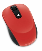 Souris laser sans fil : Microsoft Sculpt Mobile Mouse - Rouge