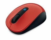 Souris laser sans fil : Microsoft Sculpt Mobile Mouse - Rouge