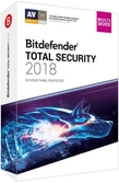 Bitdefender Total Security 2018 - 2 ans - Disque - CD