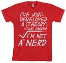 Geek - t-shirt a theory i'm not a nerd (xxl)