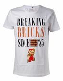 Nintendo - t-shirt breaking bricks - white (xl)